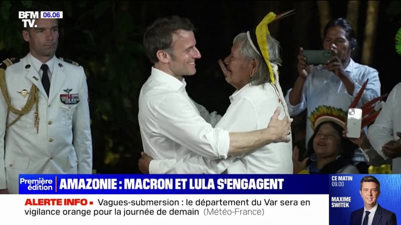 Brésil: Emmanuel Macron a remis la Légion d’honneur au chef Raoni, icone de la défense de l’Amazonie