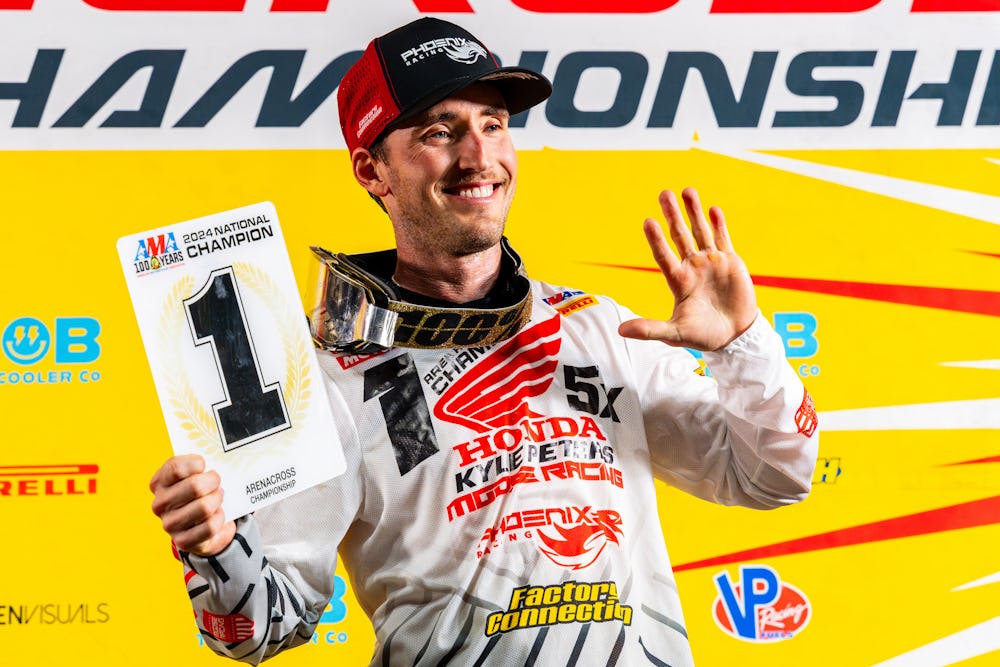 Kyle Peters Ties AMA Arenacross Chronicle with Fifth-Consecutive Championship