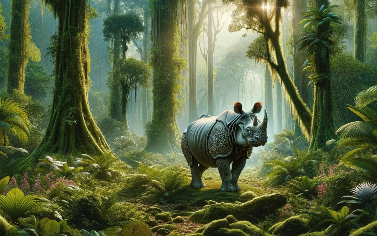 Photography exceptionnelles d’un jeune rhinocéros de Java, un des derniers de son espèce