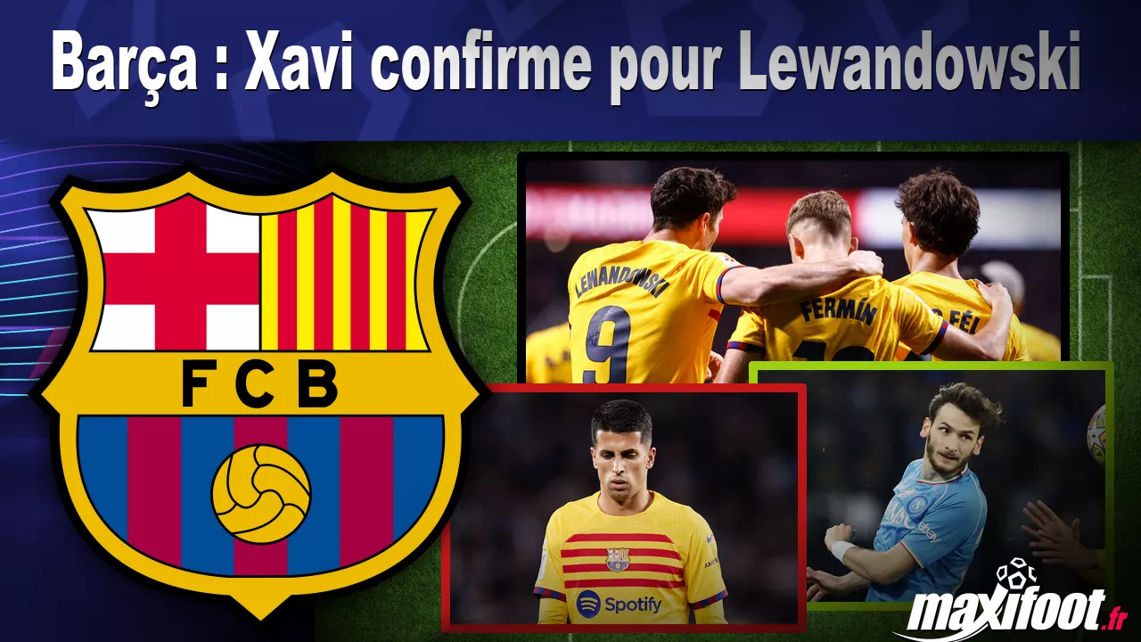 Barça : Xavi confirme pour Lewandowski